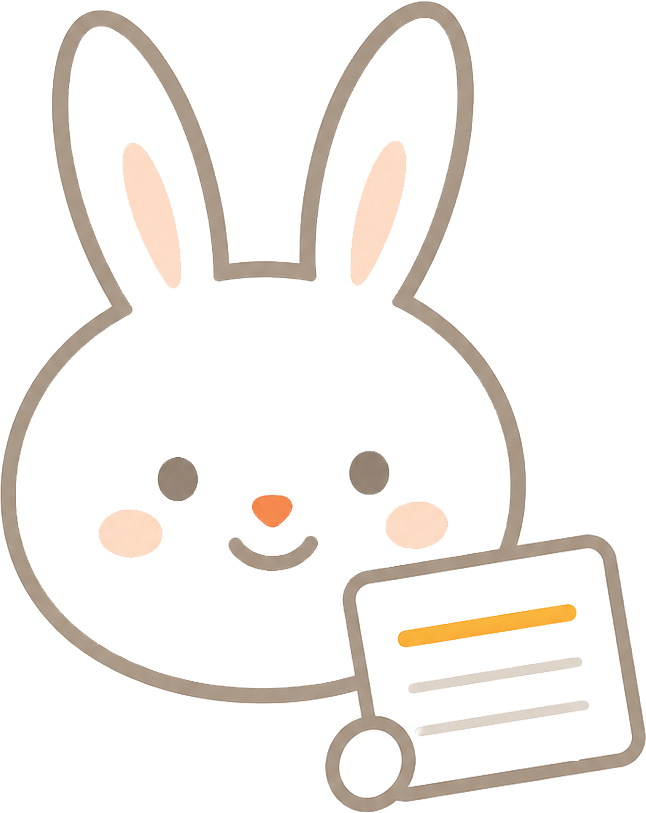 마니 토끼 마스코트